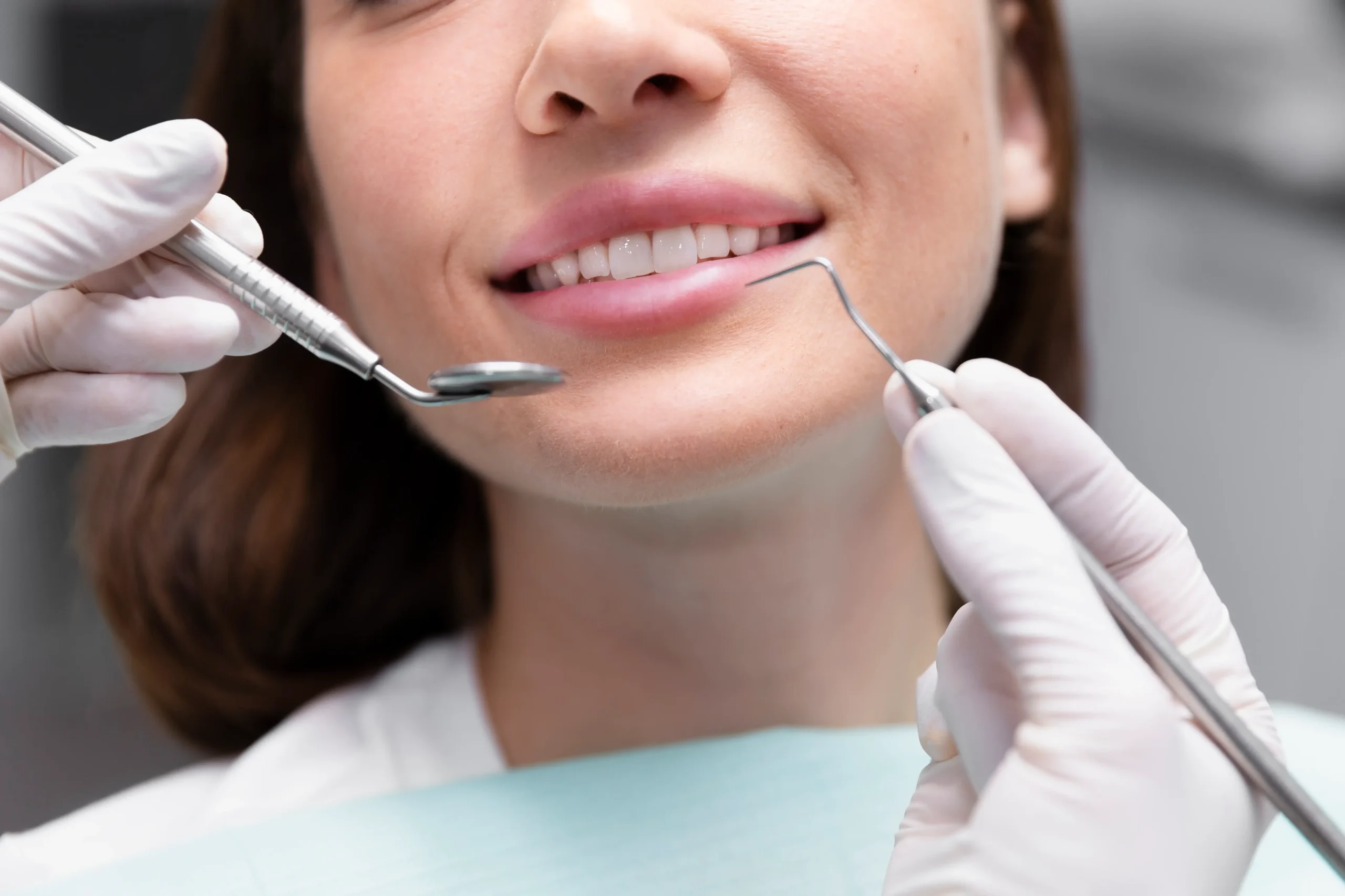 Happy patient at dental clinic in Turkey